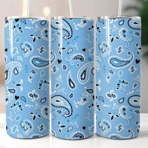 20oz. Skinny Straight Bandana Tumblers - Various Colors Available